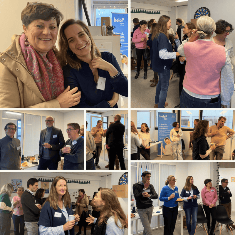 photos petit déj Helop réseautage