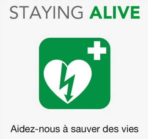 Logo application Staying Alive